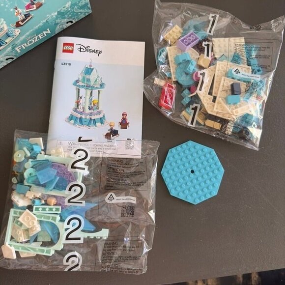 LEGO Disney Frozen Anna and Elsa’s Magical Carousel 43218 Ice Palace Toy Castle - Picture 7 of 11